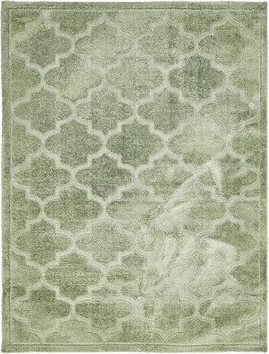 Vista 165 de Unique Loom Trellis Shag Collection Plush Geometric Modern Moroccan Lattice Green Runner Rug (2' 0 x 6' 7)