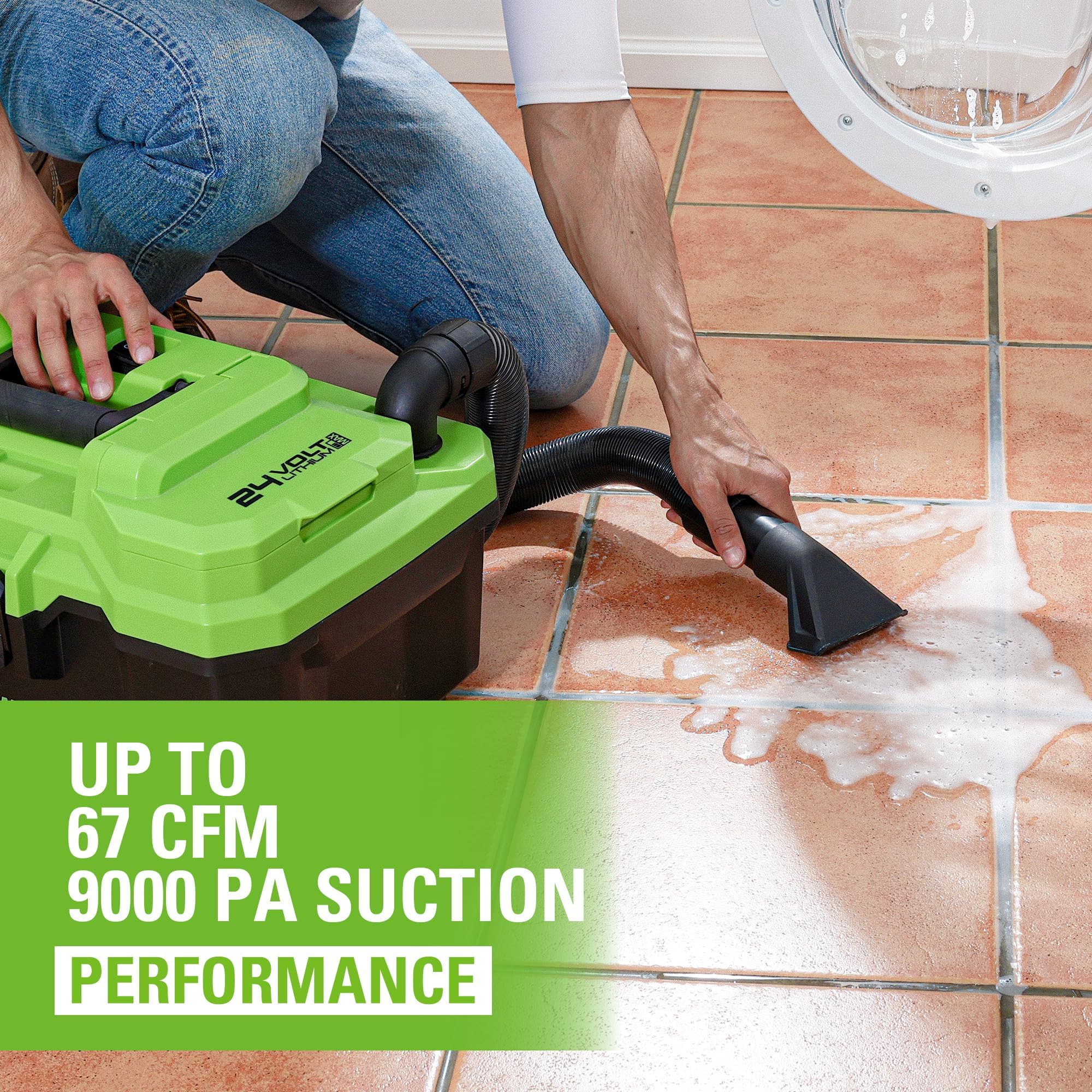 Amazon.com: Greenworks 24V (3 Gallon) Cordless Wet/Dry Shop Vacuum