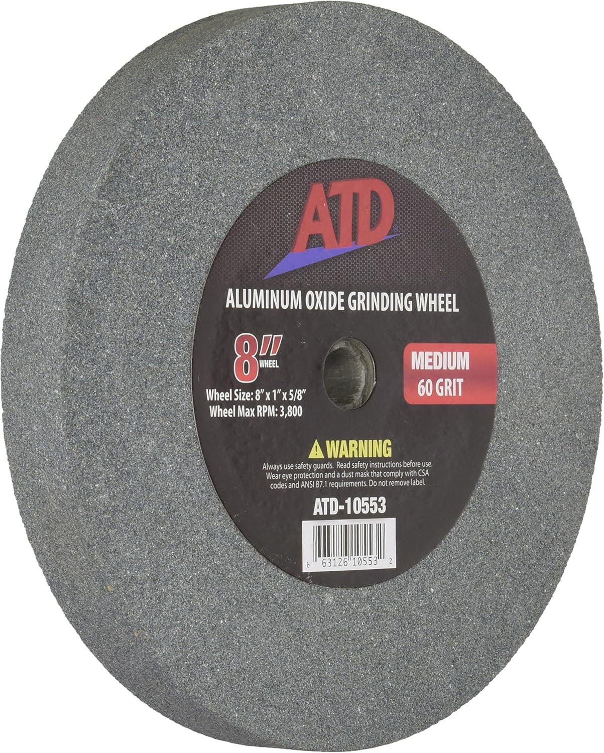 ATD Tools 10553 Replacement 8 in. Medium Grit Grinding Wheel, 1 Pack