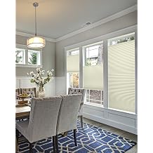 CHICOLOGY Cellular Shades, Top Down Bottom Up Shades, Blinds for Windows, Window Shades for Home, Door Blinds, Window Coverings, Cellular Blinds,Neutral White - Blackout, 26.5" W x 48" H
