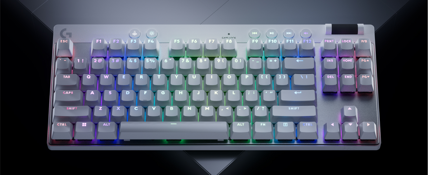 Logitech G PRO X TKL Rapid Tenkeyless Wired Gaming Keyboard with