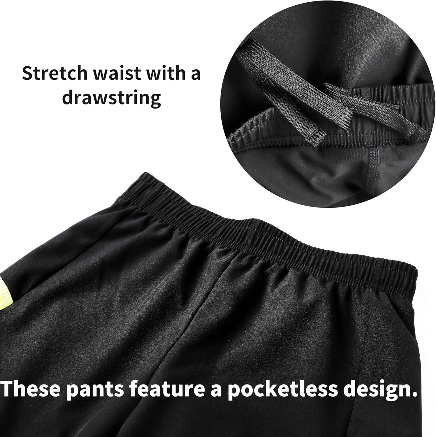 Boys 2 in 1 Compression Pants Athletic Active Tights Quick Dry Breathable Sports Leggings for Running Training Gym