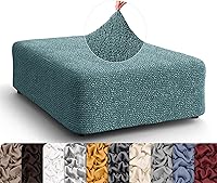 Vista 26 de PAULATO BY GA.I.CO. Funda otomana grande para taburete, funda de tela de poliéster suave, protector elástico de muebles de 1 pieza, colección Mango