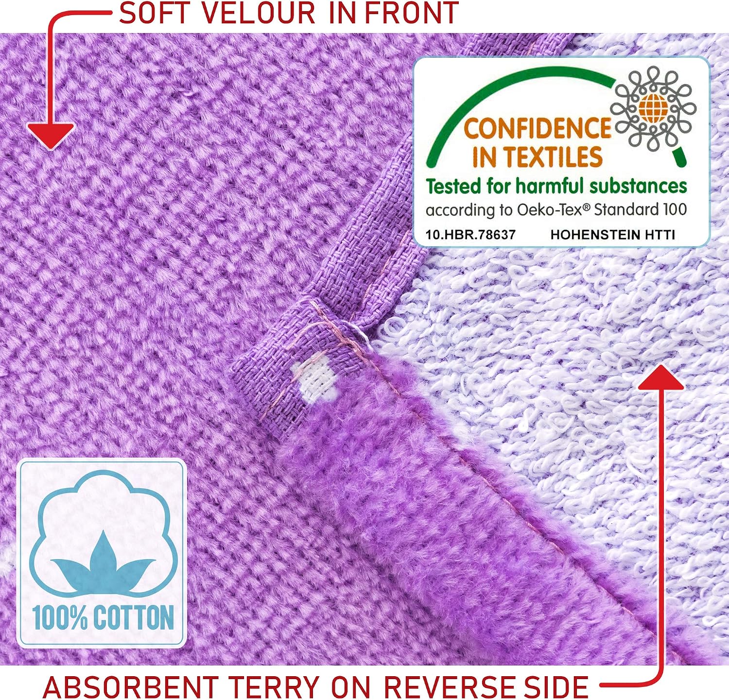 Softerry Rainbow Unicorn Velour Beach Towel for Kids 30in x 60in 100% Cotton (1 Towel 30" x 60", Pink)