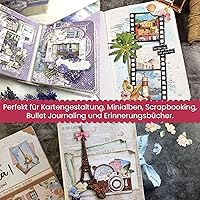 Vista 9 de Stamperia Papel para álbumes de recortes, multicolor, paquete de 10