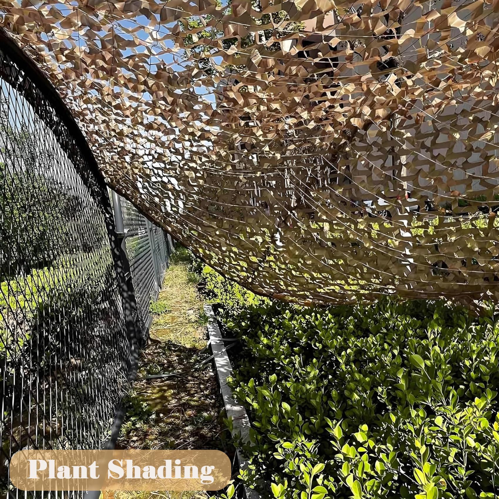 Filet ombrage 5x6m (16.4x19.68 in) Protection Polyvalente Ombrage pour Jardin,Clôture,Balcon,Tonnelle.pour Camping,Résistant au Soleil et à l'eau(Sable)