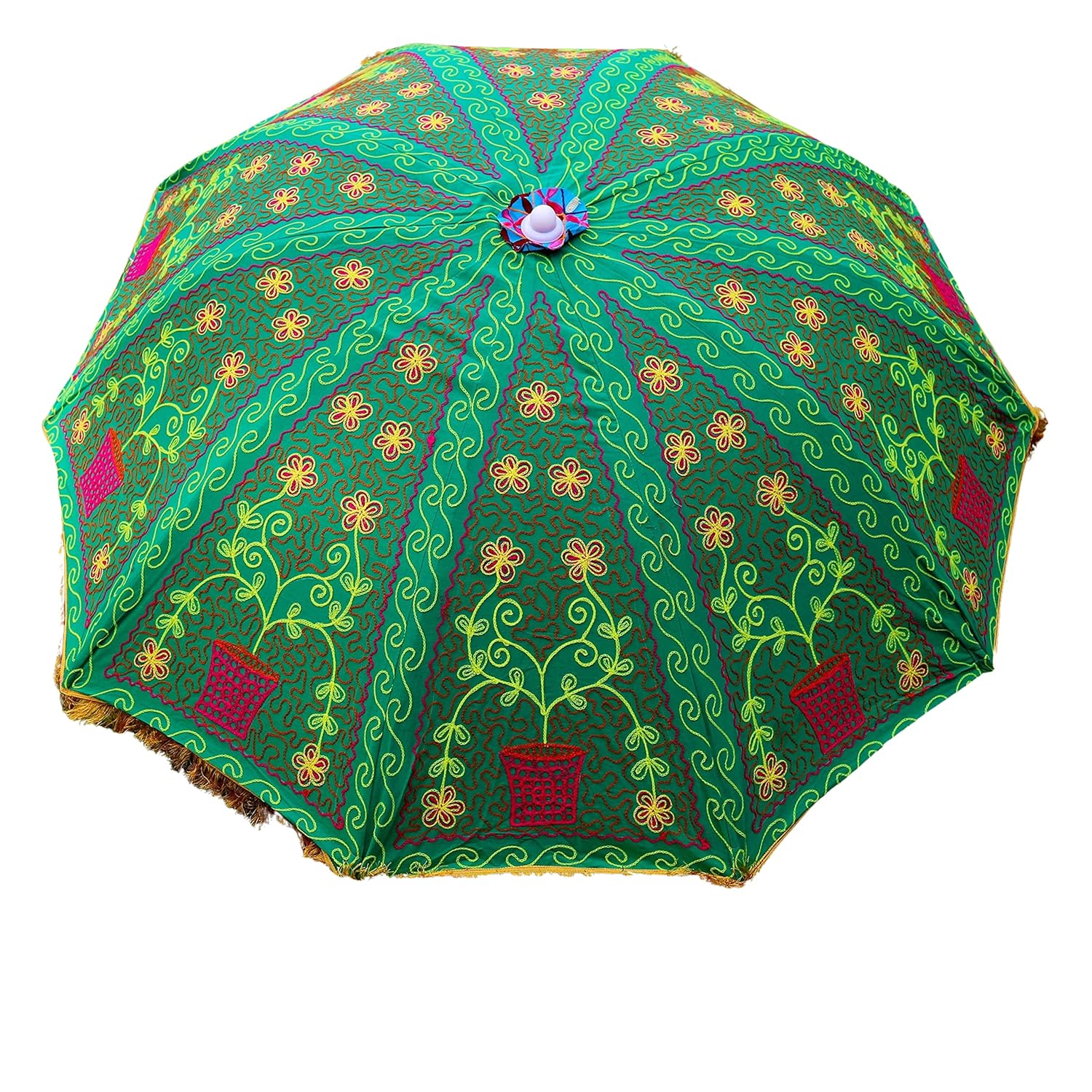 Ravaiyaa Attitude is everything Floral Embroidered Garden Parasol