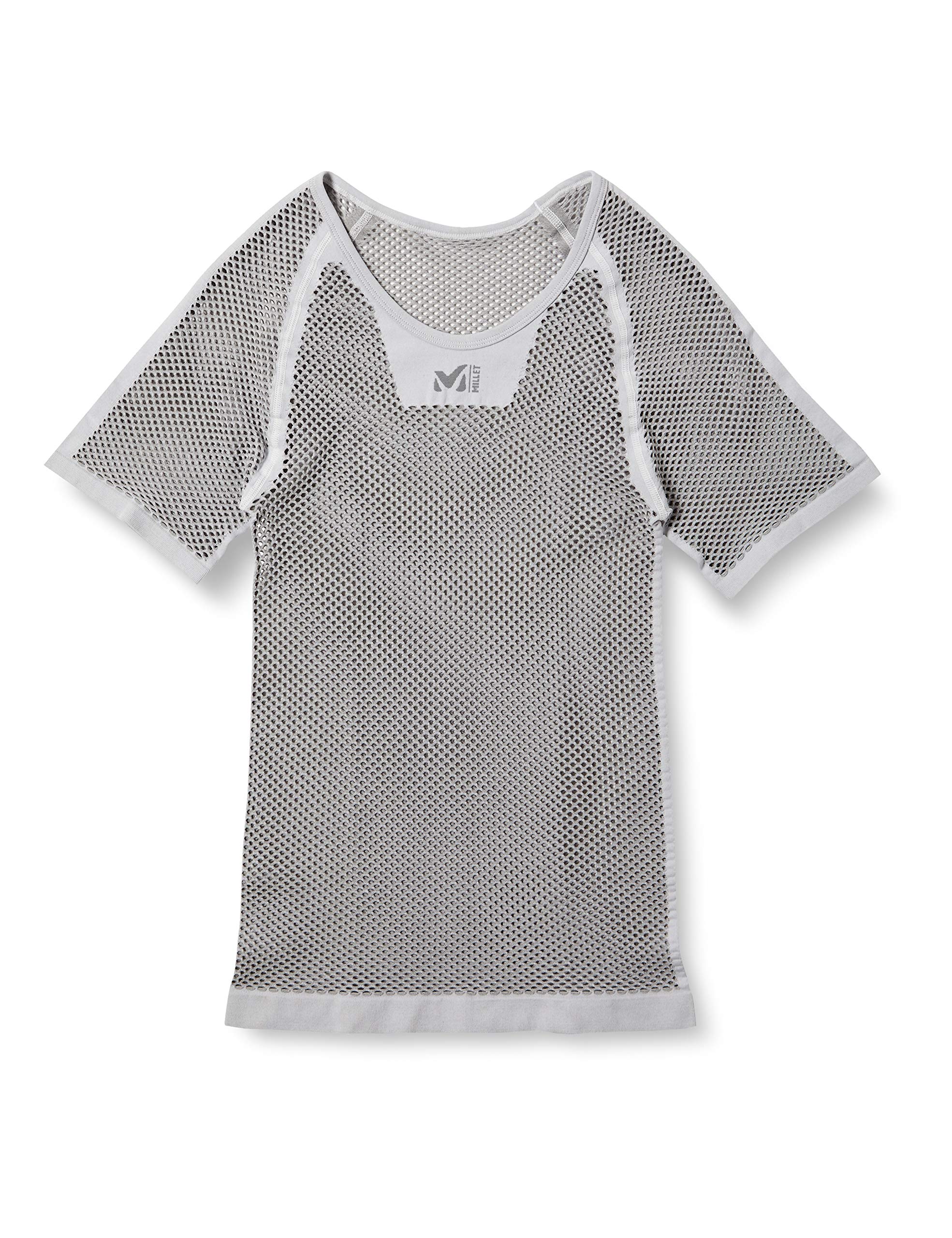 MILLET MIV01566 Men's Dry Namic Mesh Short Sleeve Underwear S–M gray (light gray)