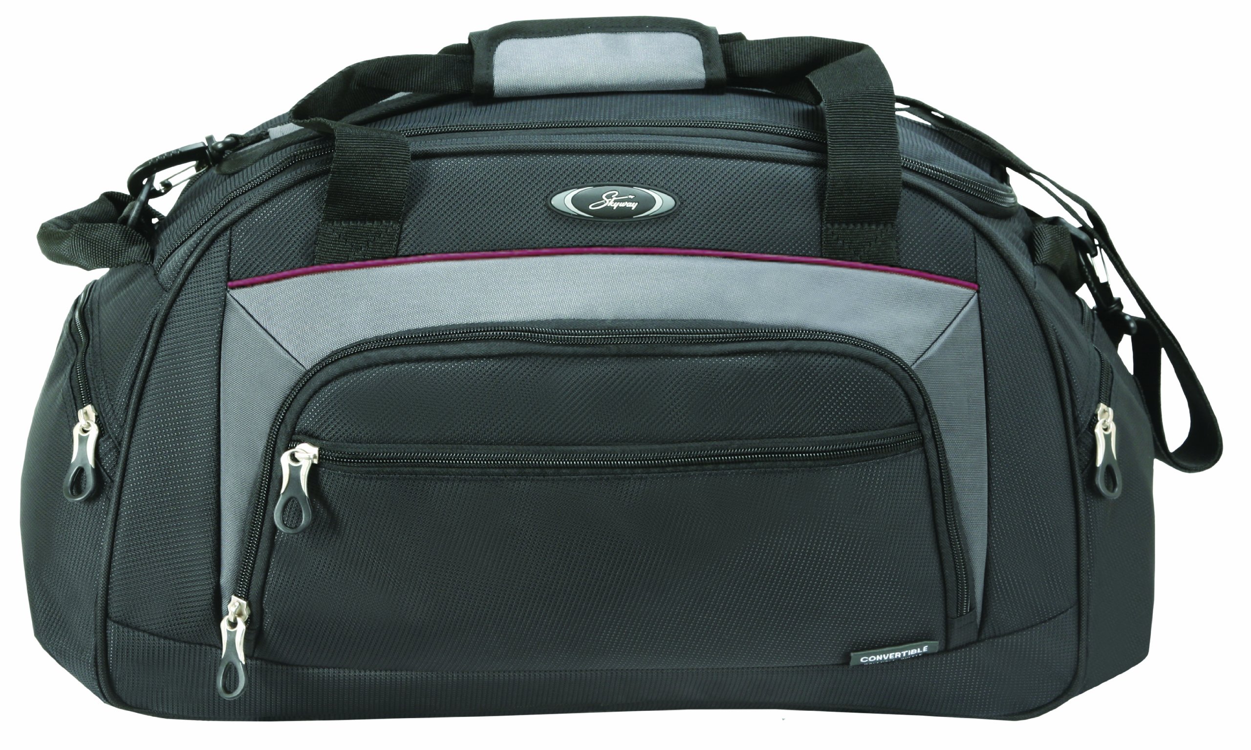 SKYWAYLuggage Vector Convertible Backpack Duffel, Black, One Size