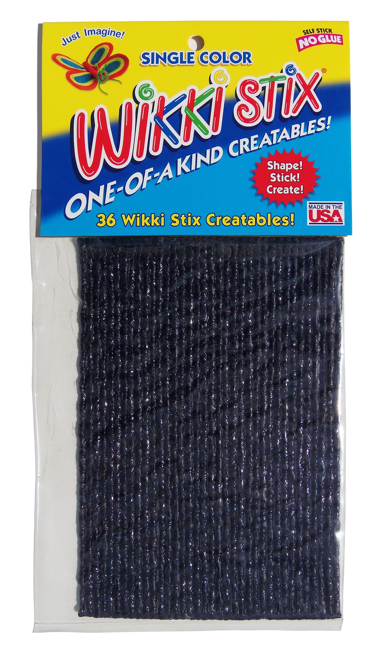 Wikki StixWIKKI-822 6-Inch Molding and Sculpting Stick, Black, 36/Pack