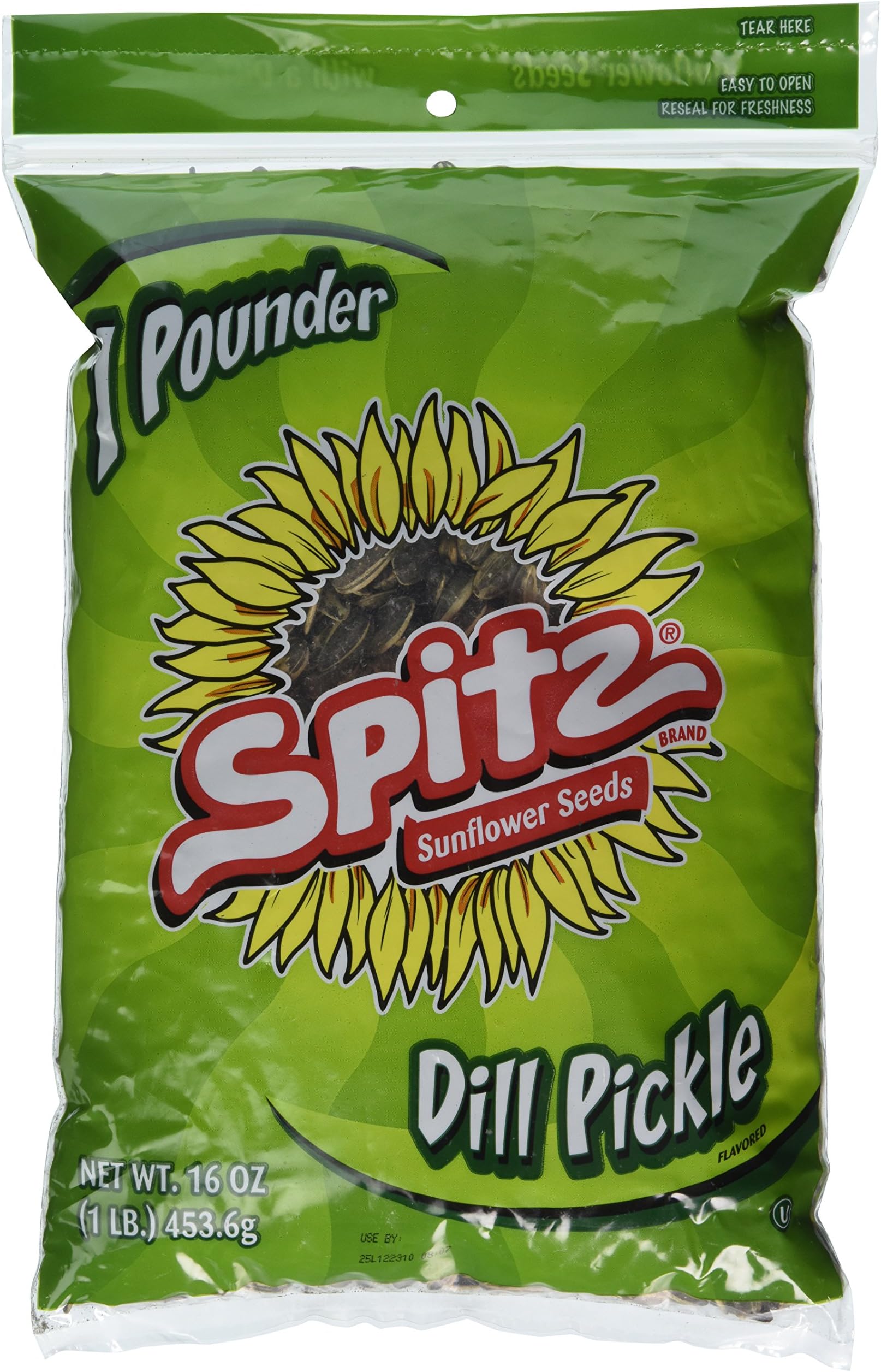 Sunflower Seeds Dill Pickle, 1 Pound Bag (Single)
