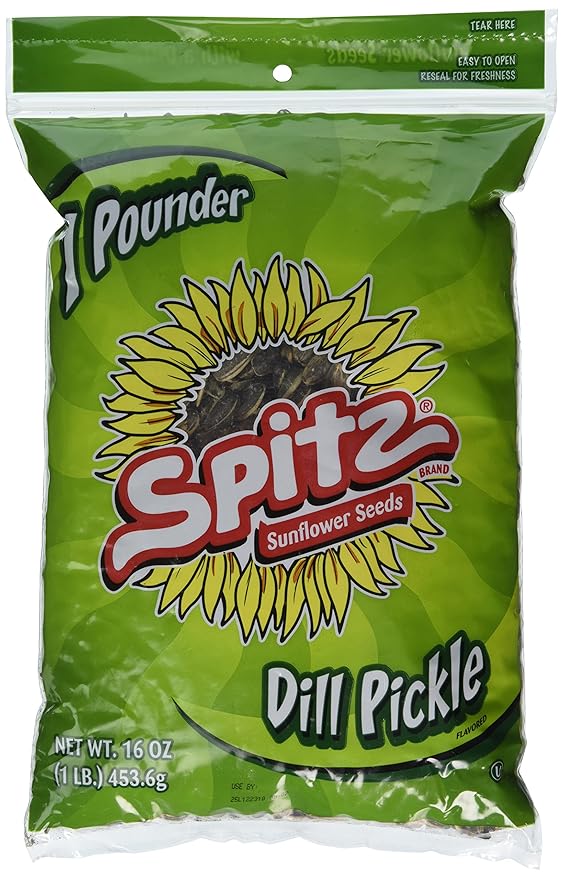 Spitz Sunflower Seeds Dill Pickle, 1 Pound Bag (Single