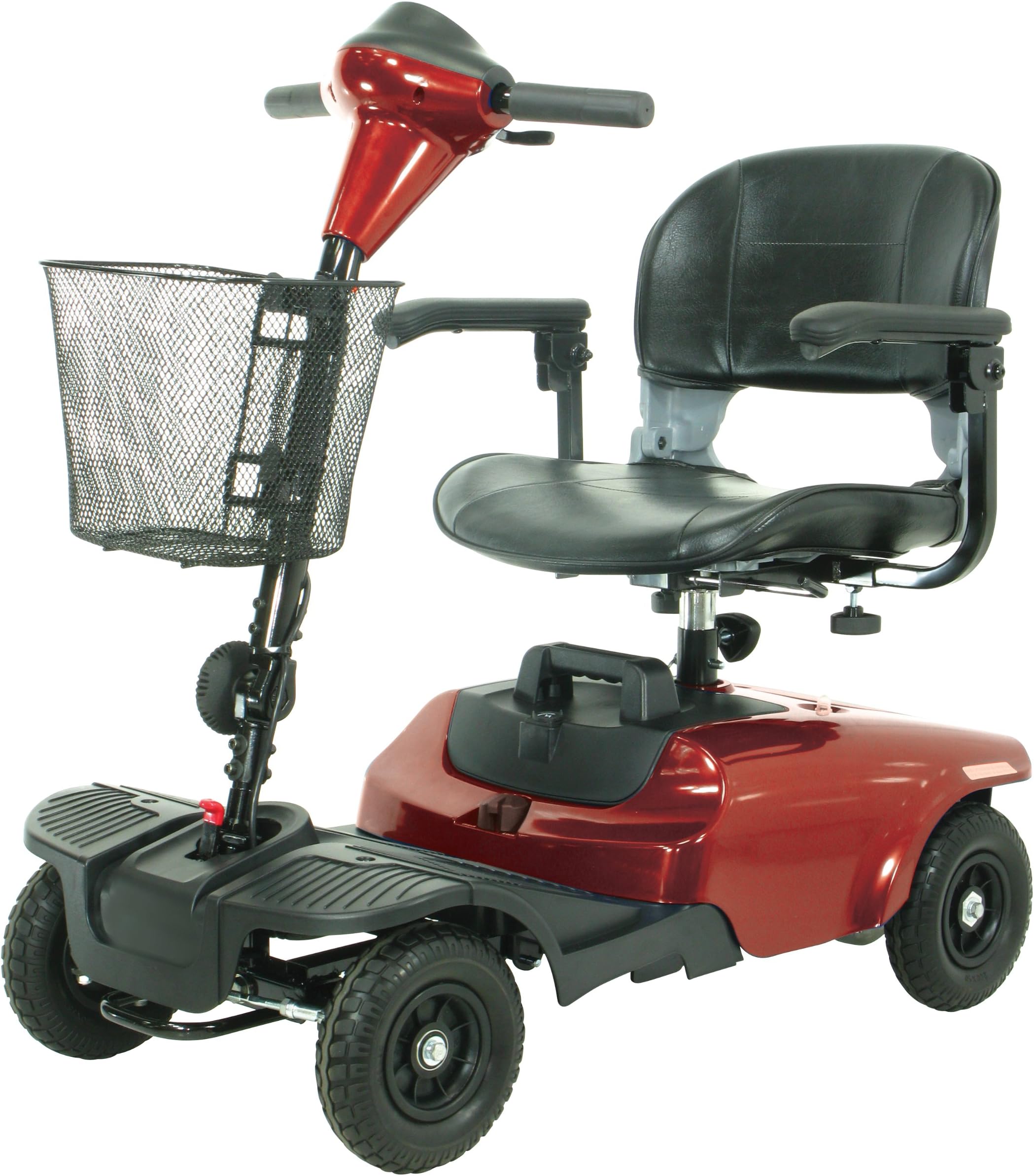 Drive Medical Bobcat 4 Wheel Compact Scooter, Red