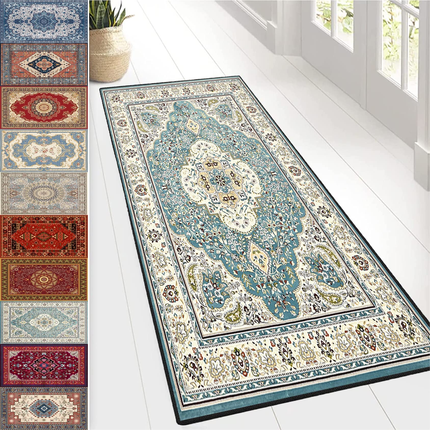 Alfombra pasillo de vinilo a medida RYNS 3D cocina salón 60x110cm