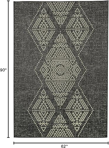 Miniatura 2 de FH Home Alfombra plana tejida para exteriores, impermeable, fácil de limpiar, resistente a las manchas, hilo de polipropileno de alta calidad,