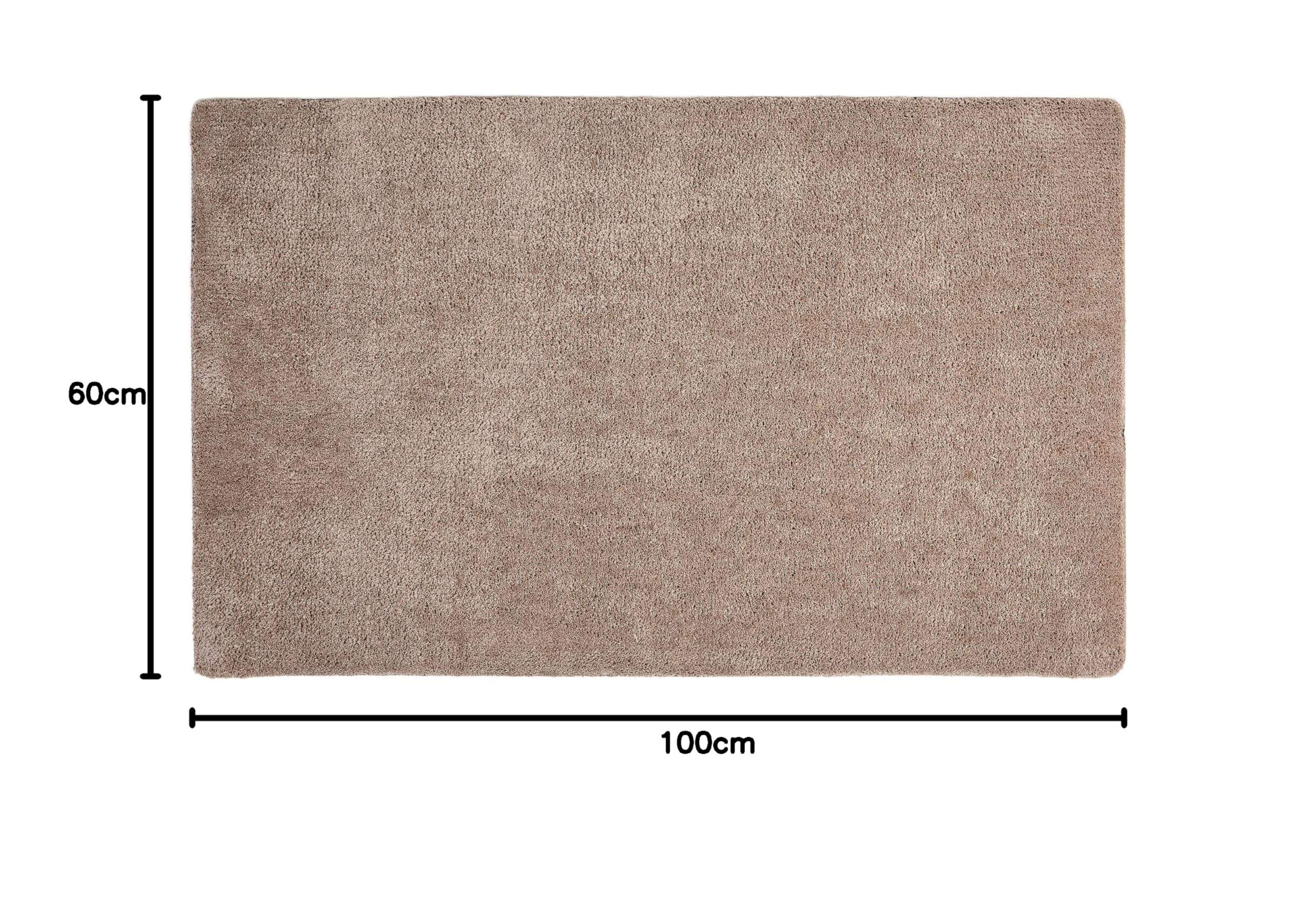 Astra Zerbino per interni antiscivolo - tappetino antipolvere lavabile - zerbino per porte senza PVC - zerbino assorbente taupe 60x100 cm