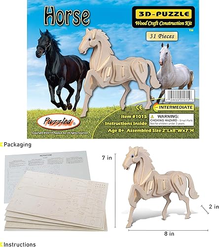 Miniatura 2 de Rompecabezas 3D - Caballo