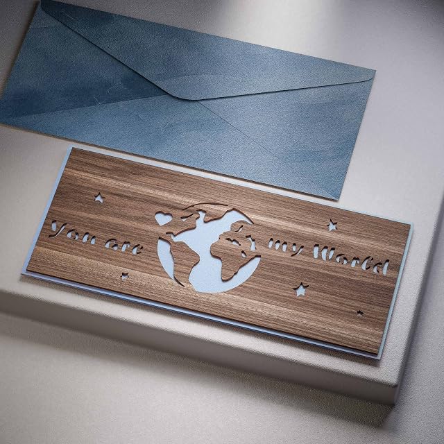 Anniversary Card You Are My World - Wedding Anniversary Cards for Husband and Wife