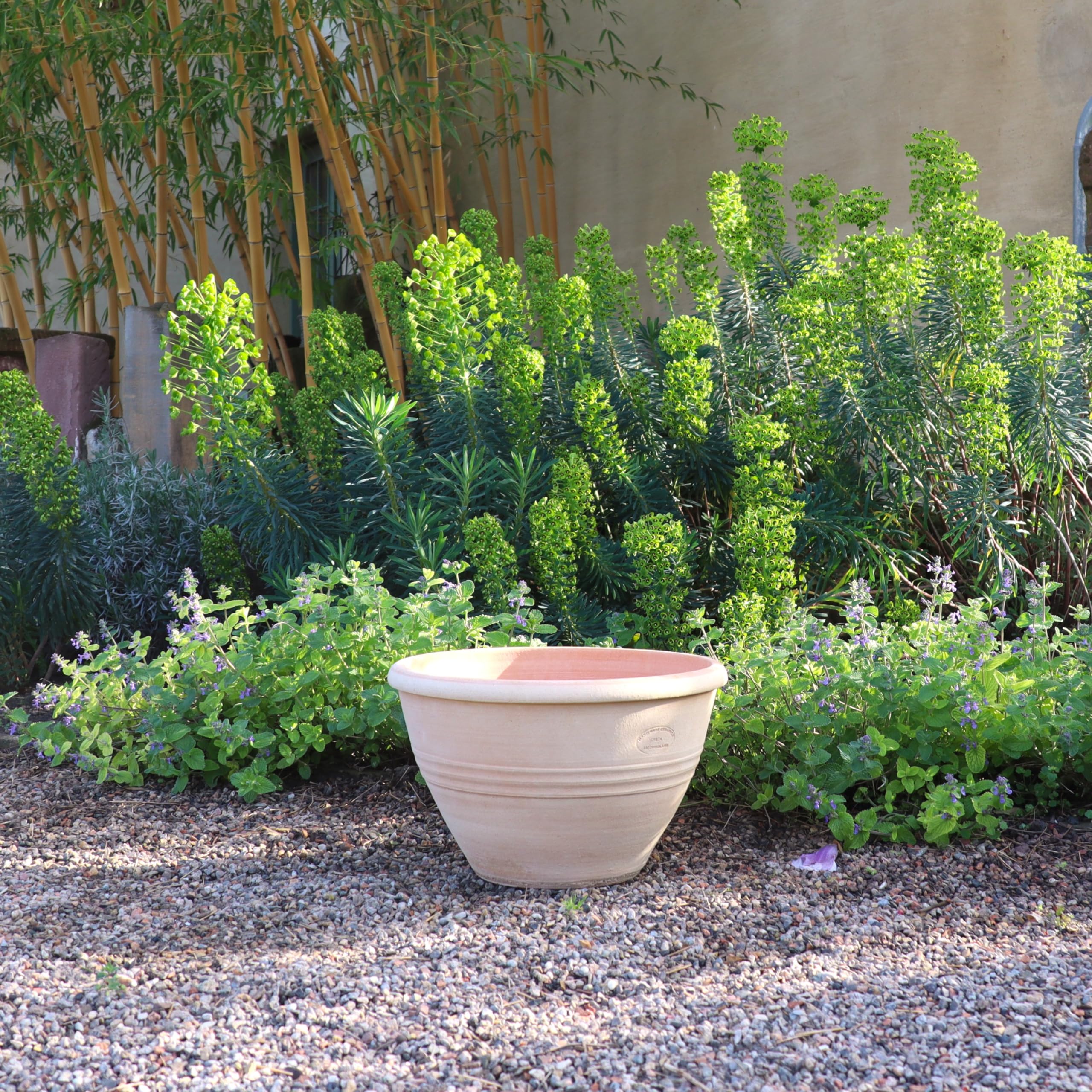 Palatina Werkstatt, Vernonica - Vaso per piante in terracotta resistente al gelo, in diverse misure, 35 cm