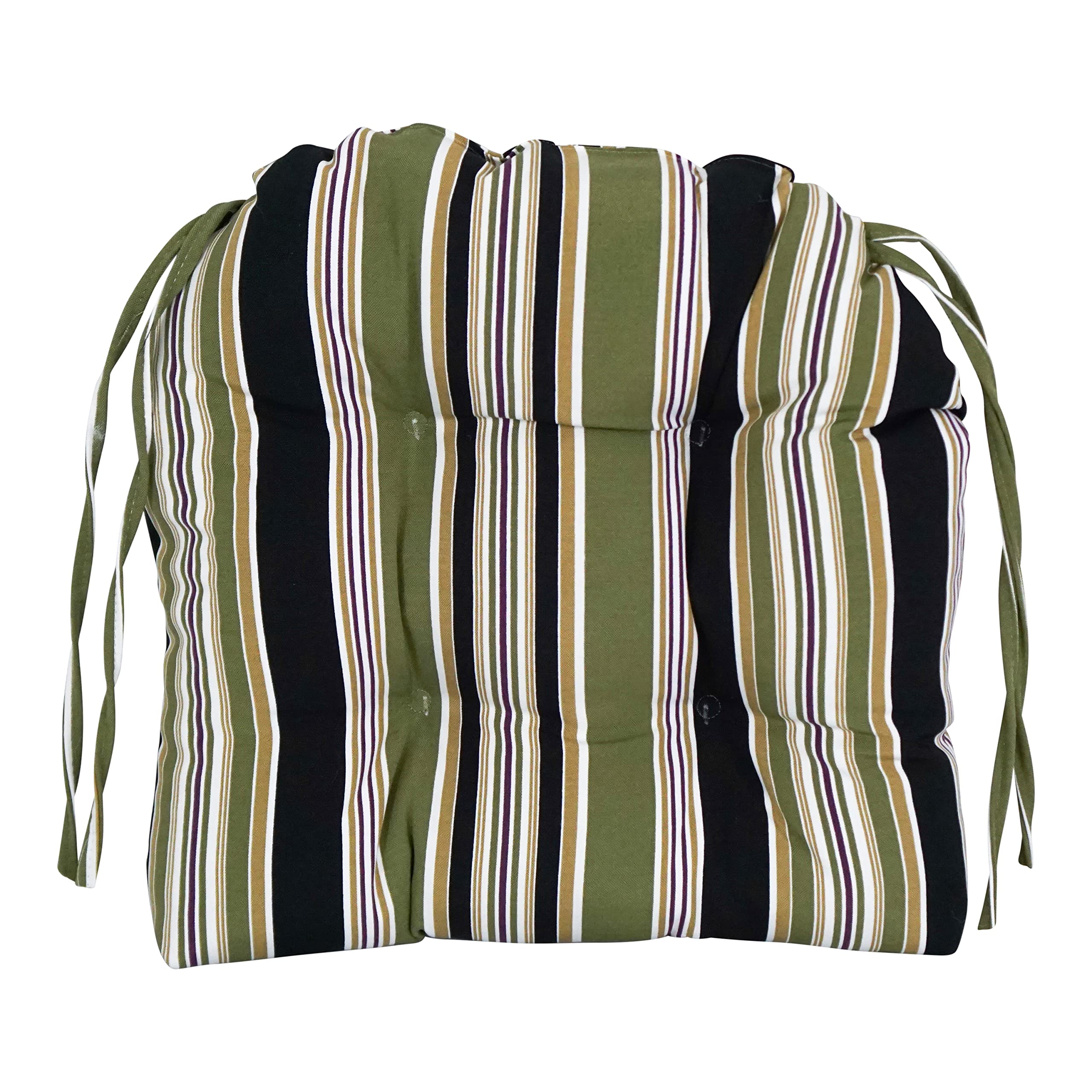 16-Inch Spun Polyester Patterned Outdoor U-Shaped Tufted Chair Cushions (Set Of 6) 916X16Us-T-6Ch-Reo-13