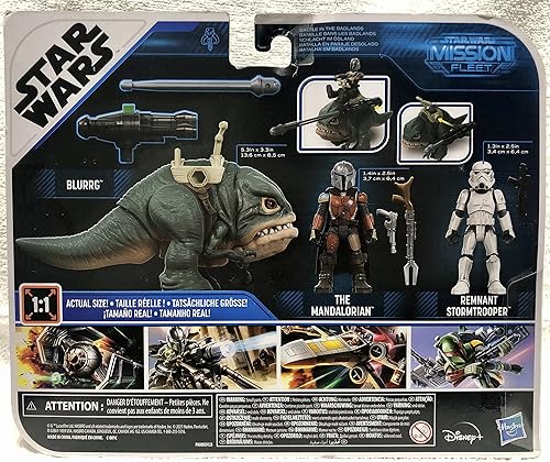 Miniatura 7 de Star Wars Hasbro Mission Fleet Expedición Clase The Mandalorian, Blurrg, Remanente Stormtrooper Toys, Batalla del Yermo