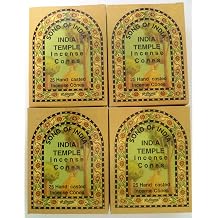 Song of India - India Temple Incense Cones. 4 x 25 = 100 Cones Total