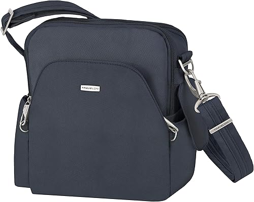 Travelon - Bolso de viaje antirrobo clásico cruzado Midnight 42224 360