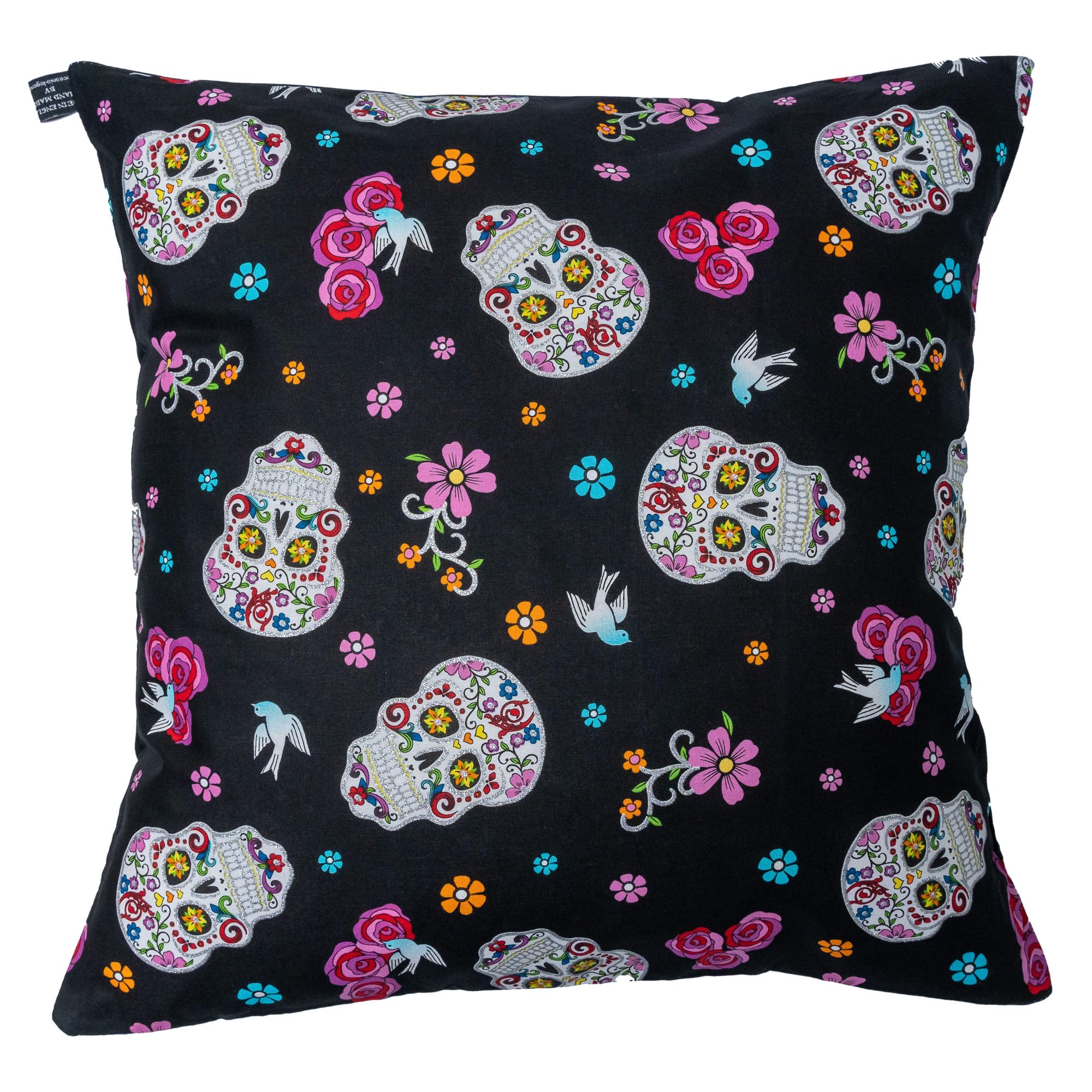Glitter Skull Cushion Cover โ image 1