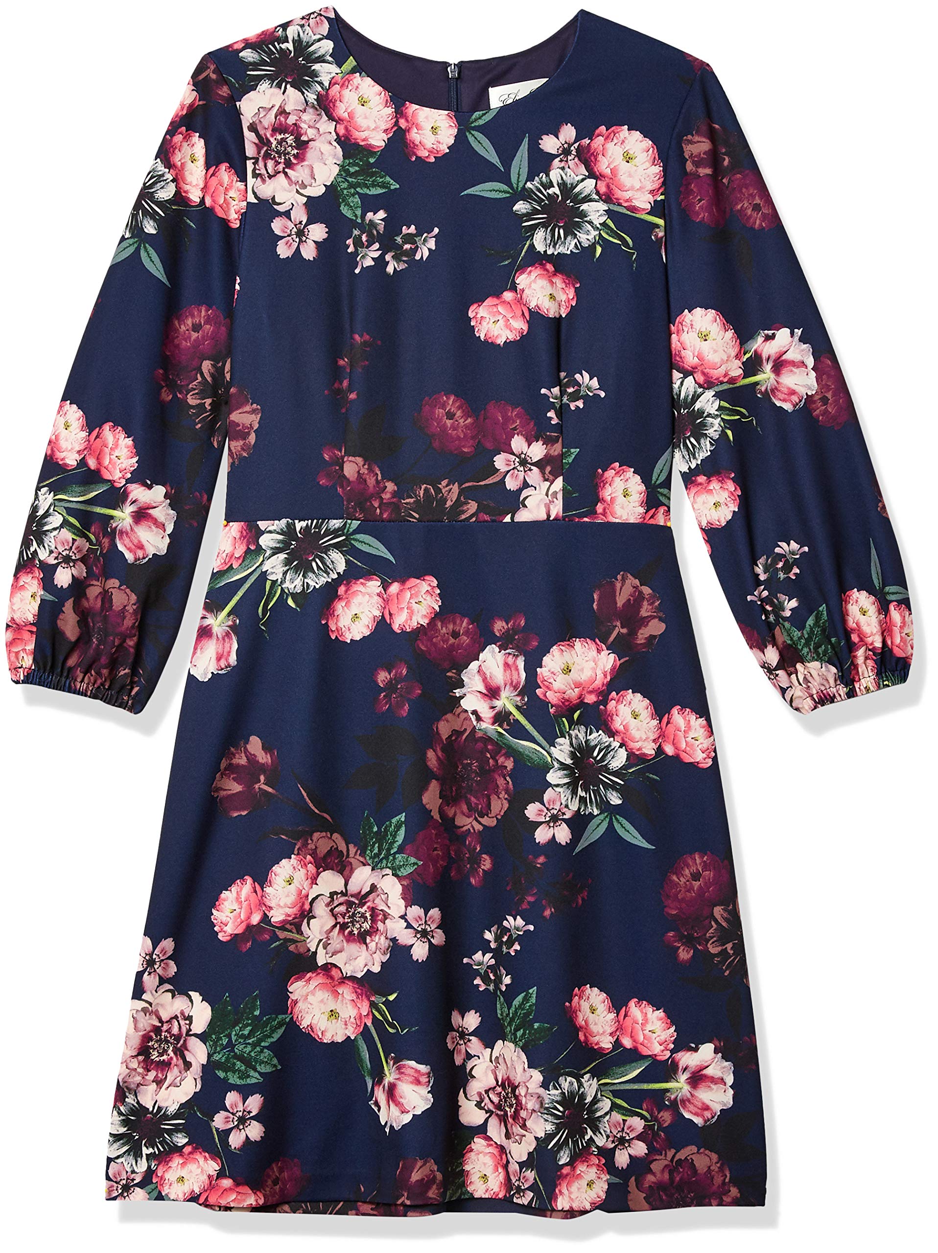 Eliza J womens FLORAL PRINTED FIT AND FLARE DRESS Dress