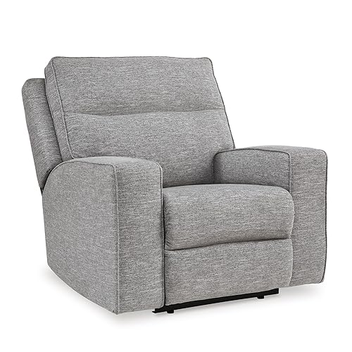 Biscoe Contemporary Power Recliner with Adjustable Headrest, USB Charging, Cleanable