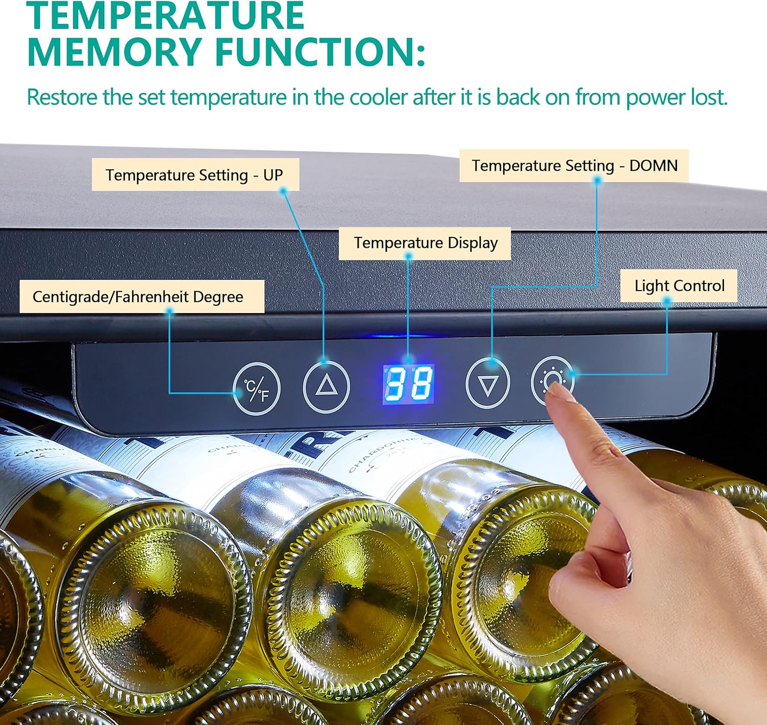 Mini Fridge, Kalamera 15 inch Beverage Cooler Refrigerator With Seamless Stainless Steel Door Built-in or Freestanding - 96 Cans Capacity - for Soda, Water, Beer or Wine - For Kitchen or Bar with White Interior Light : Appliances