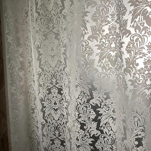 Miniatura 3 de Forro de cortina de ducha de 72 x 72 pulgadas, forro de plástico lavable para cortina de ducha interior de PEVA, cortinas de ducha para baño con