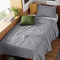 Vista 69 de Bedsure, juego de edredón tamaño king - Ropa de cama suave color taupe para todas las estaciones, juego de cama teñido catiónico, 3 piezas, 1