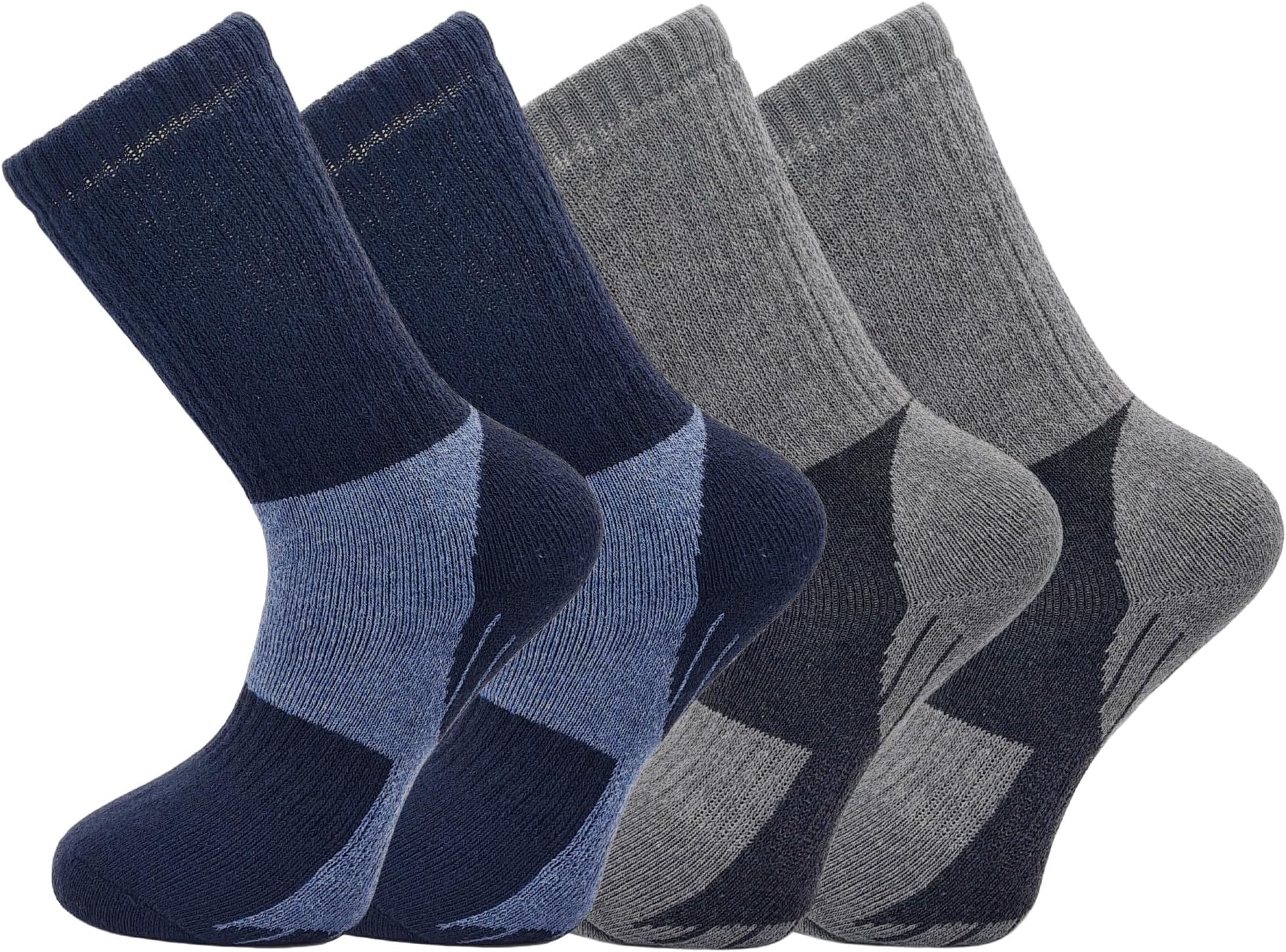 2 Pairs Mens Thermal Hiking Socks