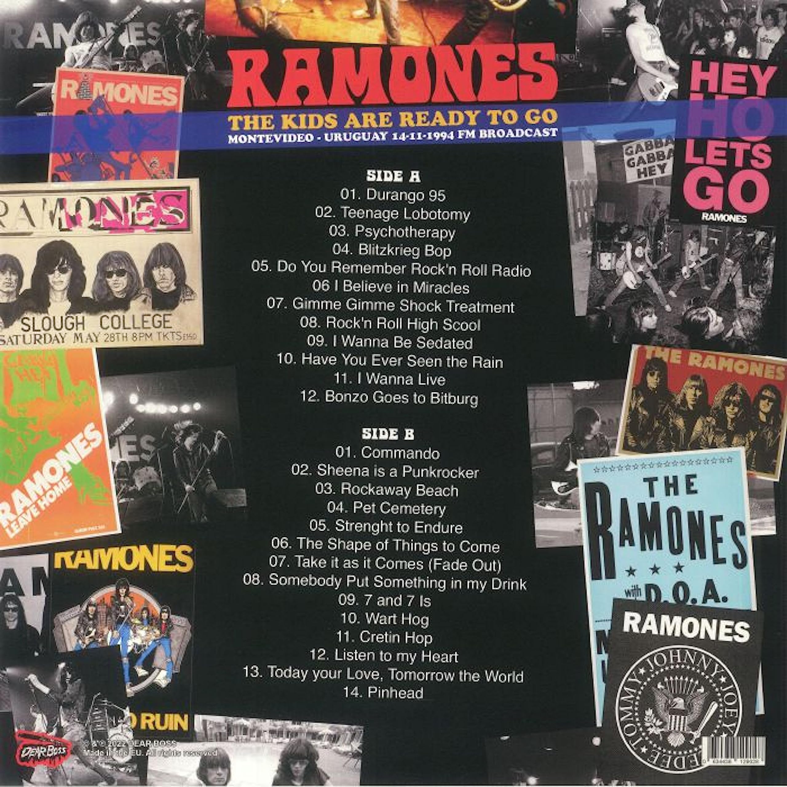 Ramones: The Kids Are Ready To Go - Montevideo. Uruguay. 14/11/1994 - Fm Broadcast [Winyl]