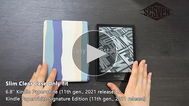 Kindle Paperwhite wifi 8GB ブラック・カバー2点セット Amazon.com: SCSVPN Case for 6.8'' Kindle Paperwhite (11th