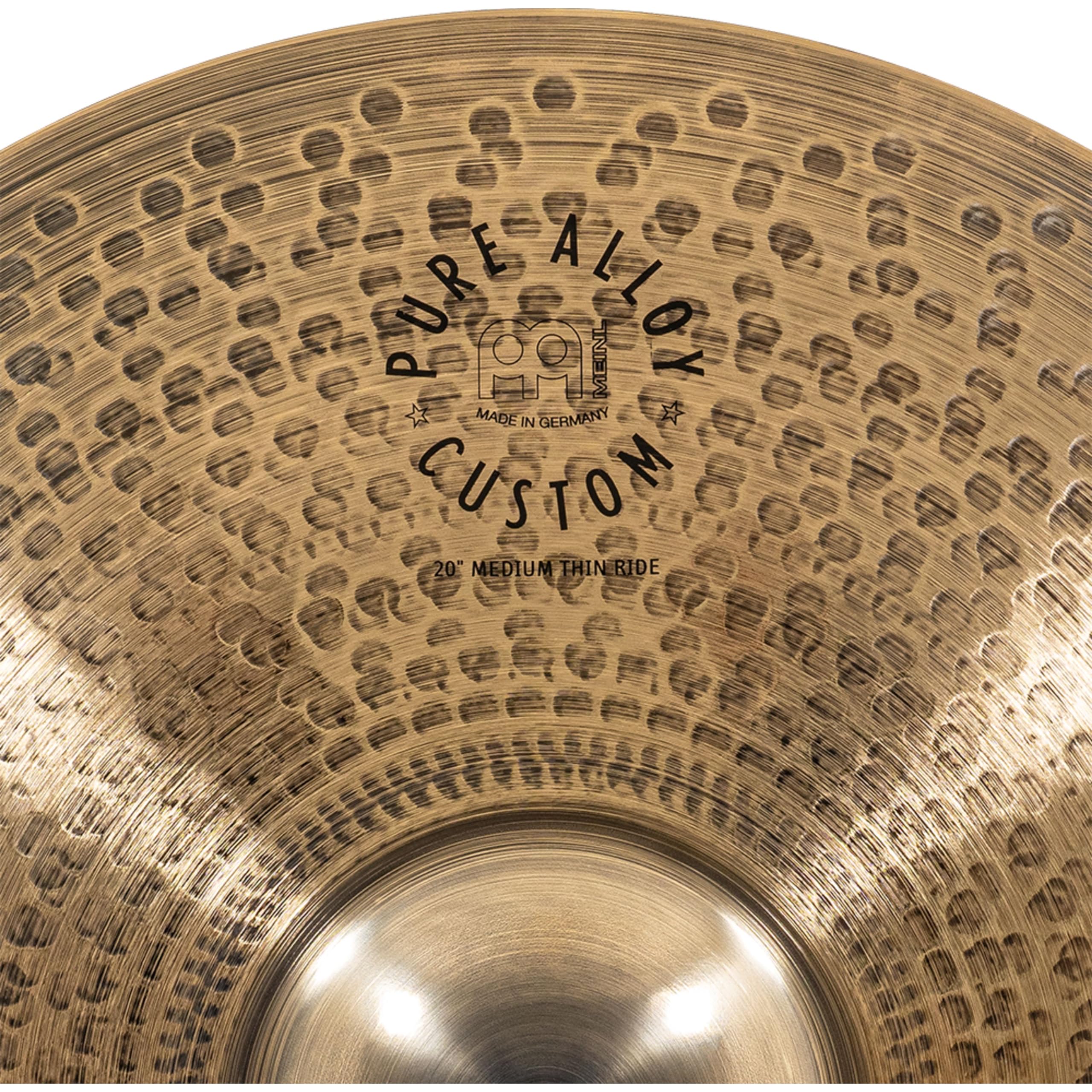 Meinl Cymbals Piatti da 50.8 cm Medium Thin Ride Pure Alloy Custom PAC20MTR