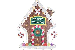 National Tree Company Winterberry Frosted Gingerbread House Christmas Decoration