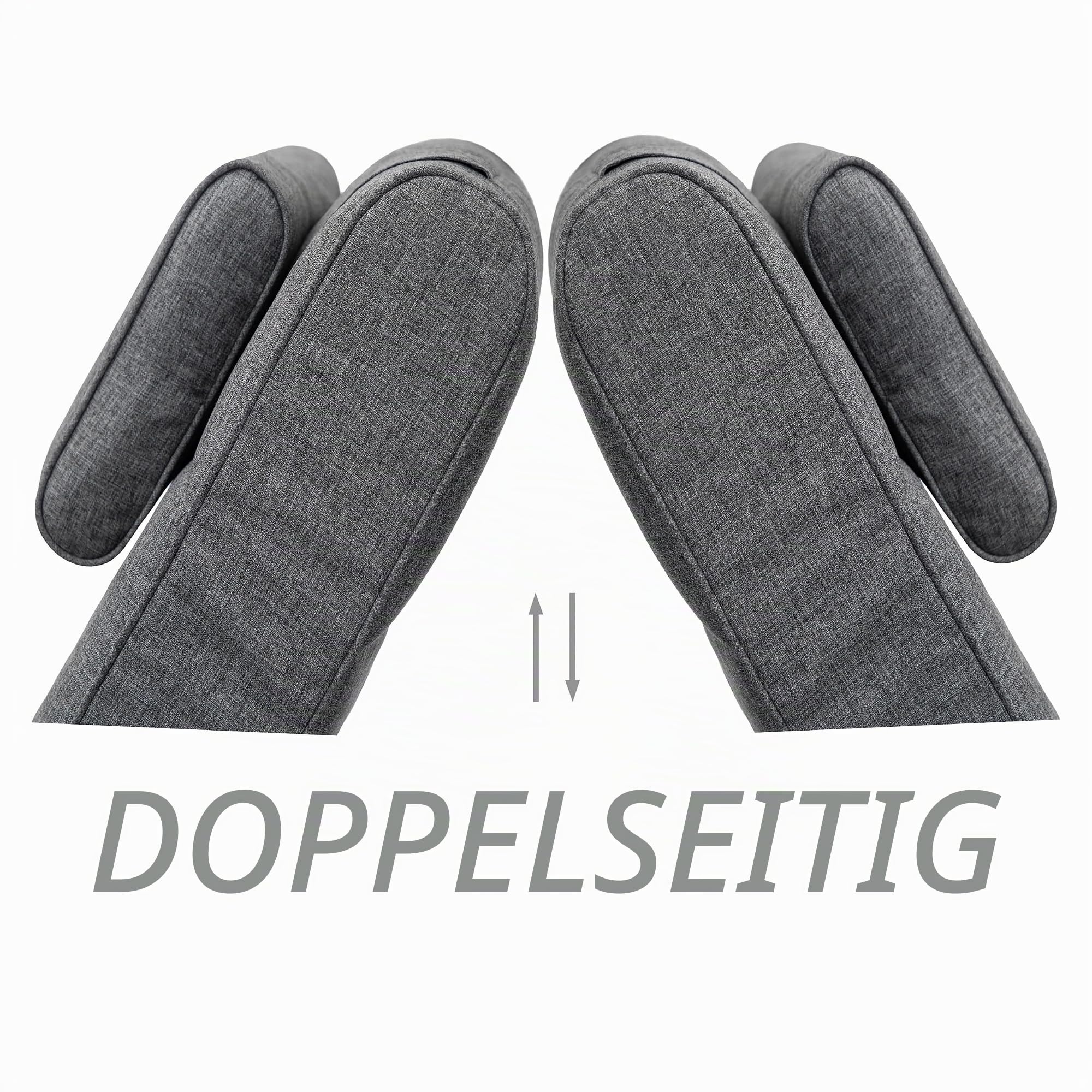 Outdoor/Indoor, Sitzkissen, Sitzpolster, Gartenmöbel Kissen, für Stuhle oder Liege, Polster, Sofa, 204 x 60 x 10 cm, Anthrazit