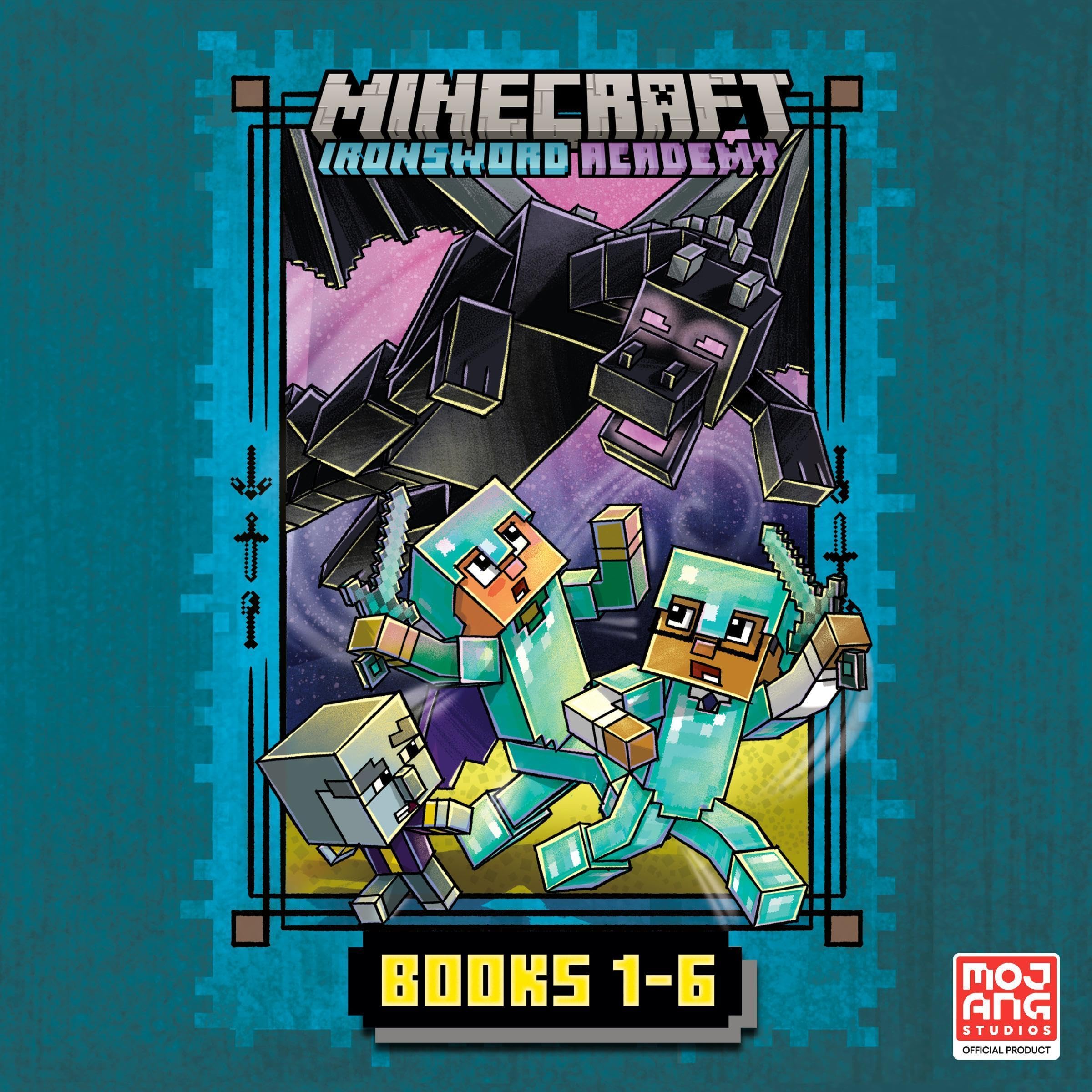 Cover art for Minecraft Ironsword Academy Books 1-6 Audio Collection