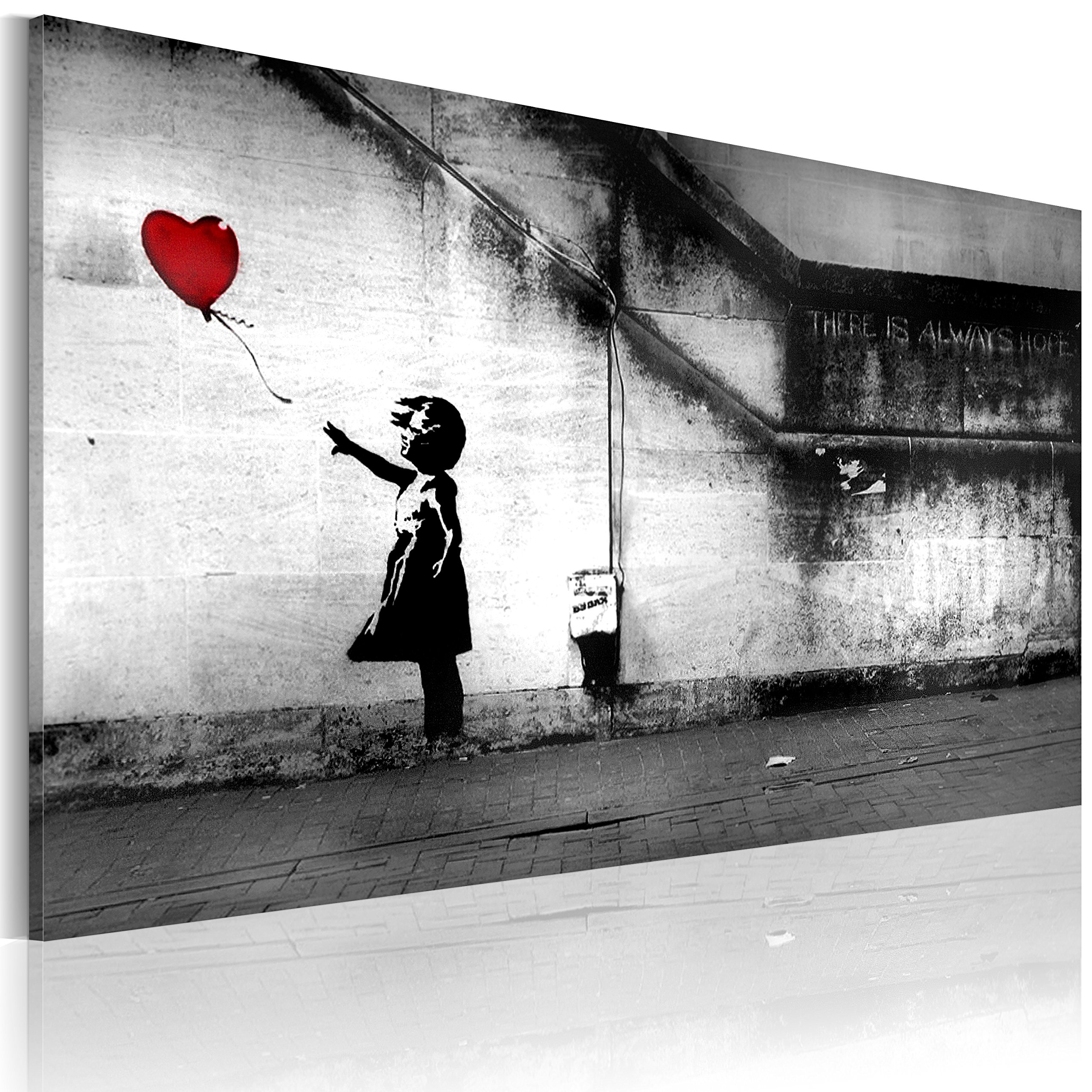 Popart schilderij Banksy 120x60cm