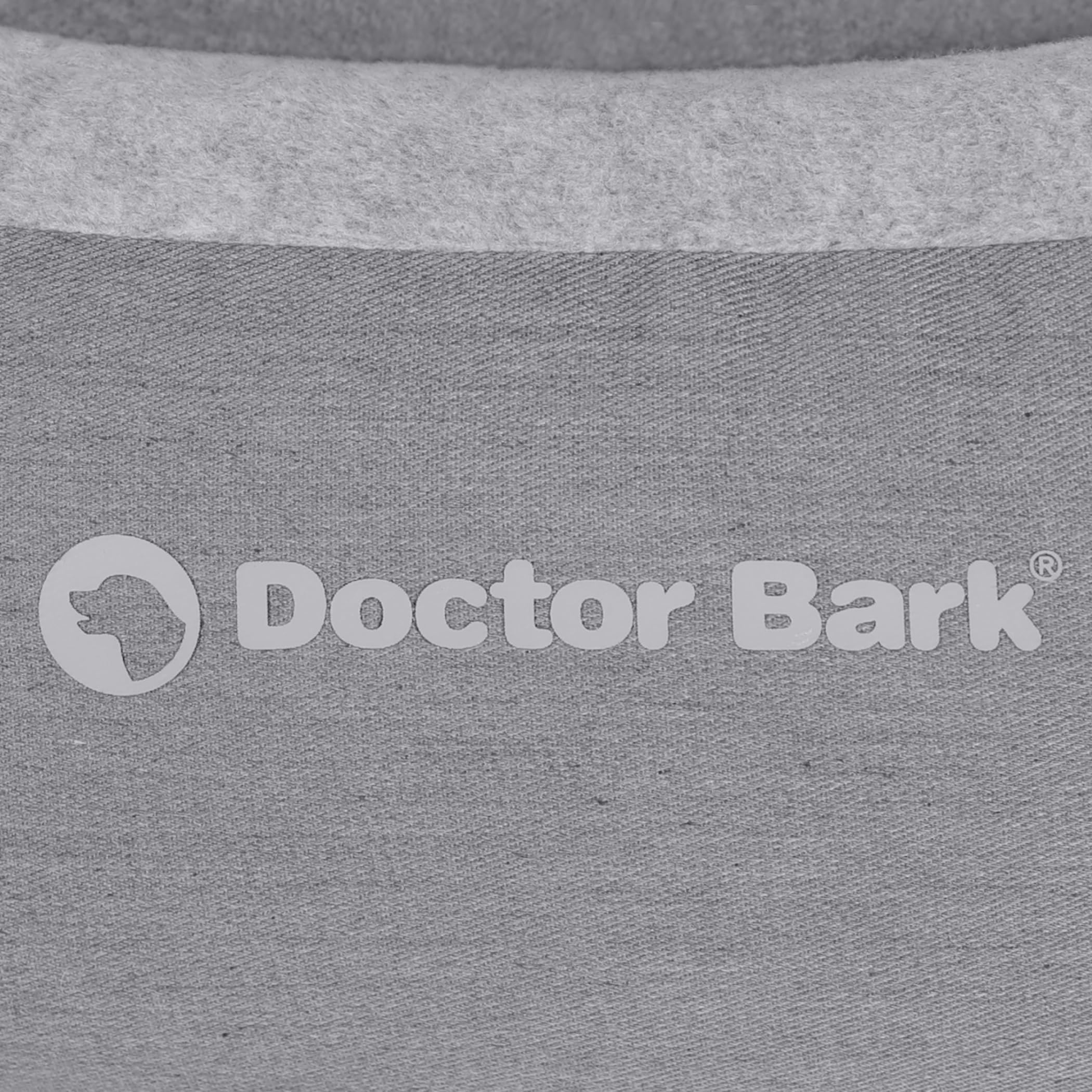 Doctor Bark GreenLabel - Cesta para perros pequeños, suave, redonda, mullida, con cojín reversible, forro polar/algodón, cama para perros (S - 50 x 40 cm, gris claro)