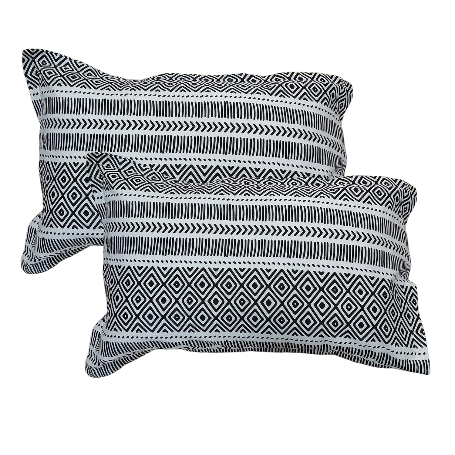 Buy Trance Home Linen 200 TC Cotton Printed Pillow Covers Pillow