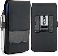 Vista 10 de Mopaclle Funda vertical para teléfono celular con clip y bucle para cinturón, resistente soporte para cinturón de teléfono compatible con iPhone 17