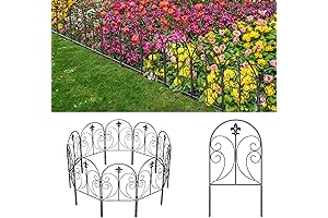 Skcoipsra Decorative Short Garden Fence Border 10 Pack