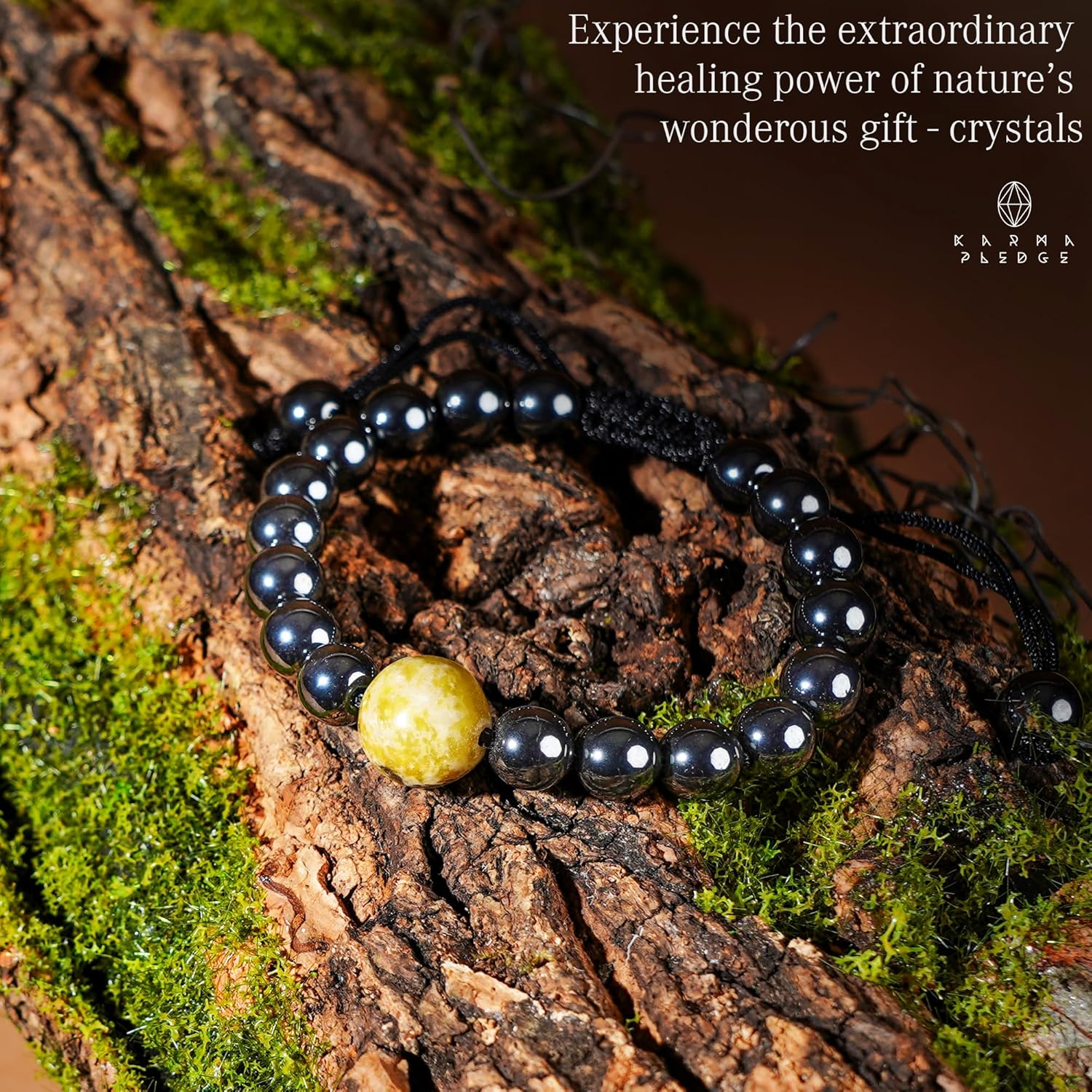 KARMAPLEDGE Healing Crystal Bracelets for Womens and Mens, Spiritual, Positive Energy & Balance, Handmade Natural Crystal Beads Bracelets - Image 5