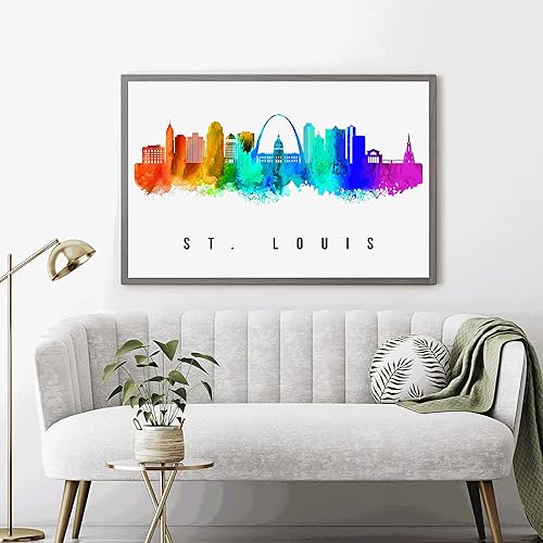 Vista 95 de Póster de Atlantic City Skyline New Jersey, pintura de paisaje urbano de Atlantic City, póster de Atlantic City New Jersey, impresión de paisaje