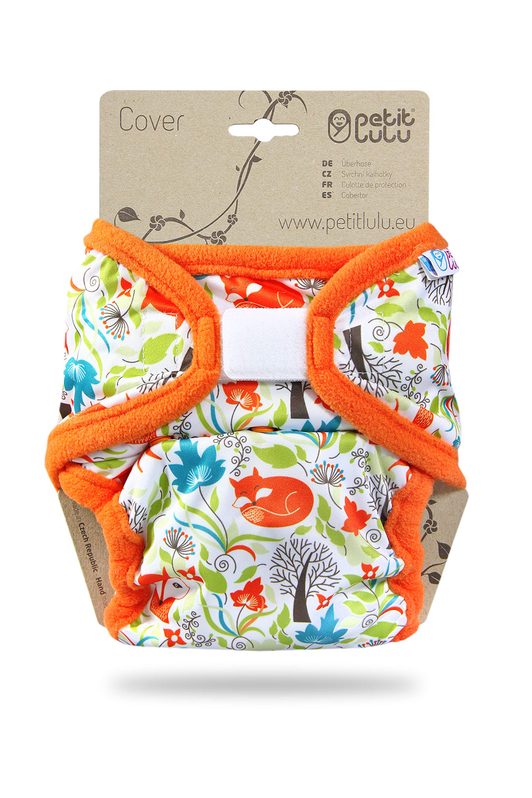 Cover Petit Lulu | Taglia XL | Hook & Loop | Pannolini lavabili | | Pannolino di stoffa | Prodotto in Europa (Foxes)