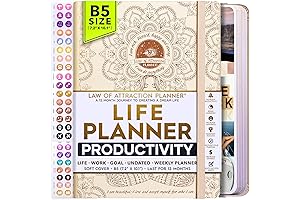 undated deluxe weekly, monthly planner and vanilla making journal