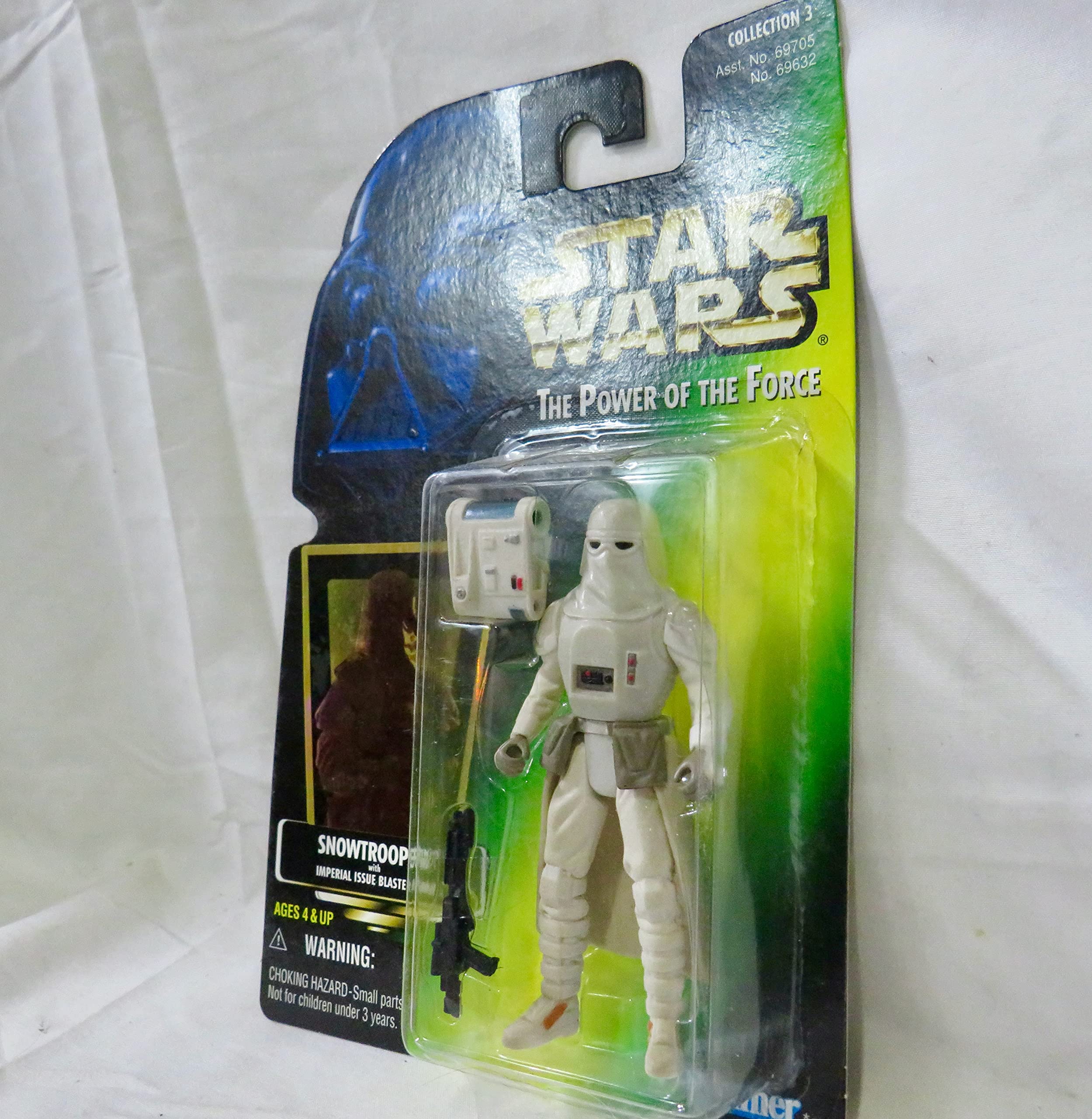 Star Wars (The Power of the Force) - Kenner - Snowtrooper (Deluxe) with E-Web Heavy Repeating Blaster